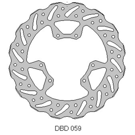 DELTA BRAKING brake disc front HONDA CRF 250 '15-21, CRF 450 '15-21, WAVE (260X101,2X4mm) (6X6,5mm) (NG1486)
