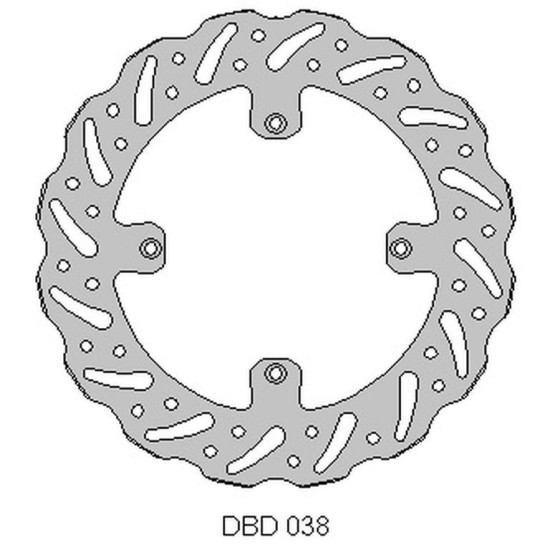 DELTA BRAKING brake disc front HUSQVARNA CR / WR 125 '00-13, TR / TC / WR 250 '00-13, TE / TC 450 / 510 / 610 '05-10, WAV