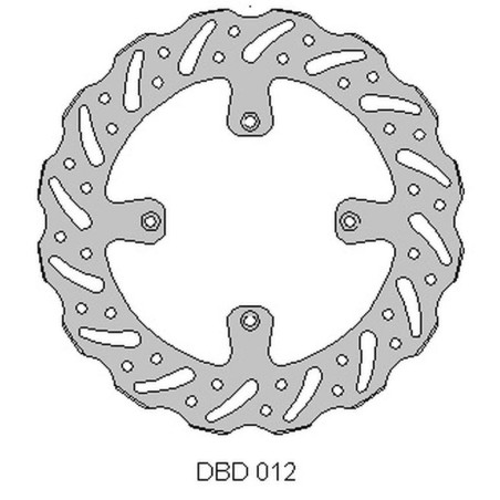 DELTA BRAKING brake disc front KAWASAKI KX 125 '89-'02, KX 250 '89-02, WAVE (250X100X3mm) (4X6,5mm) (NG1761,NG137)