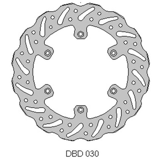 DELTA BRAKING brake disc front YAMAHA WR 125 '92-00, YZ 125 '90-00,WR / YZ 250 '90-00, WRF / YZF 400 / 426 '98-00, WAVE (