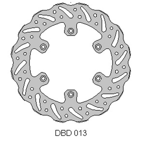DELTA BRAKING brake disc rear KAWASAKI KX 125 '89-'02, KX 250 '89-02, WAVE (220X100X4mm) (6X6,5mm) (NG138)