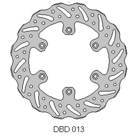 DELTA BRAKING brake disc rear KAWASAKI KX 125 '89-'02, KX 250 '89-02, WAVE (220X100X4mm) (6X6,5mm) (NG138)