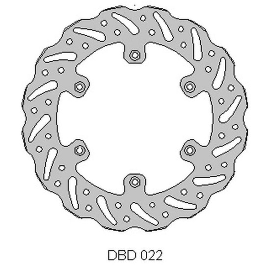 DELTA BRAKING brake disc rear SUZUKI RM 125 '88-10, RM 250 '88-10, DRZ 250 '01-07, YAMAHA YZ 125 '01-16, YZ / YZF / WR 250