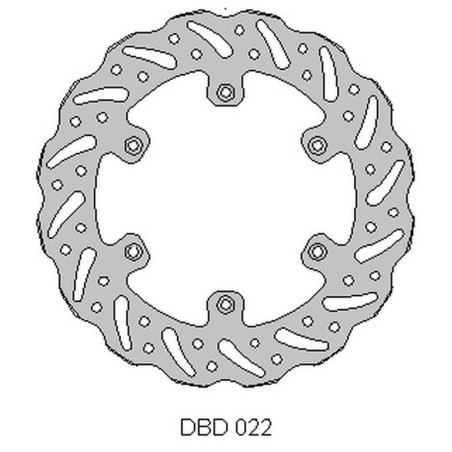 DELTA BRAKING brake disc rear SUZUKI RM 125 '88-10, RM 250 '88-10, DRZ 250 '01-07, YAMAHA YZ 125 '01-16, YZ / YZF / WR 250