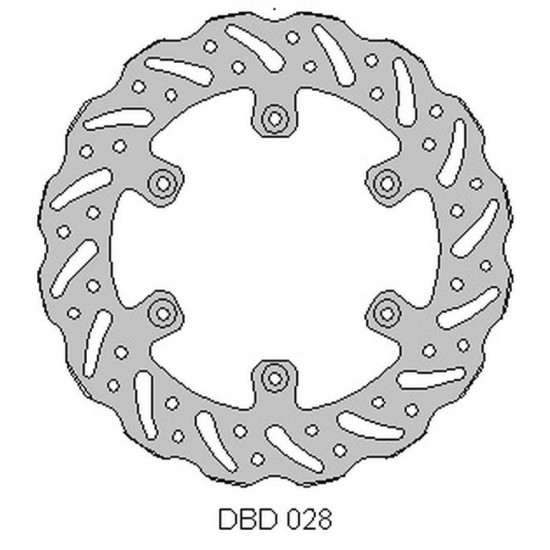 DELTA BRAKING brake disc rear YAMAHA YZ 125 '02-21, WRF 250 '02-21, WR 250 '02-07, YZ / YZF 250 '02-21, WRF / YZF '02-21,