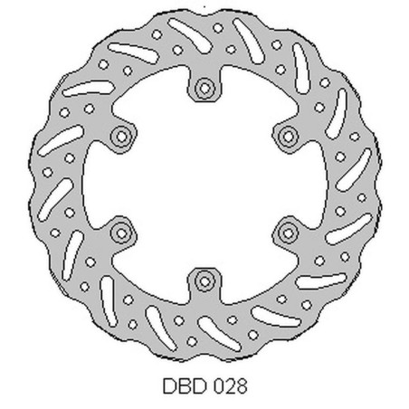DELTA BRAKING brake disc rear YAMAHA YZ 125 '02-21, WRF 250 '02-21, WR 250 '02-07, YZ / YZF 250 '02-21, WRF / YZF '02-21,