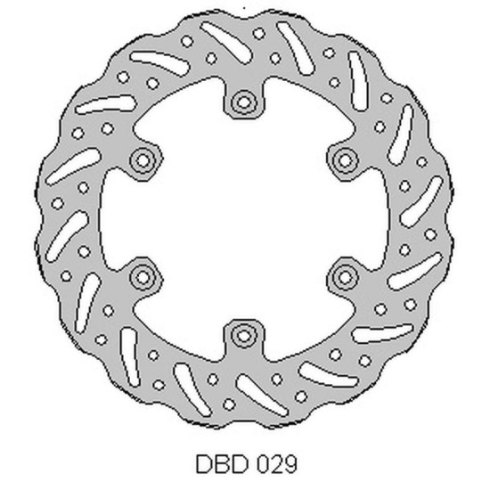DELTA BRAKING brake disc rear YAMAHA YZ / WR 125 '98-01, YZ / WR 250 '98-'01, YZF / WRF 400 / 426 '99-01, WAVE (240X115X4m