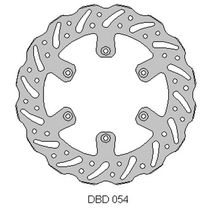 DELTA BRAKING brake disc front GAS-GAS 125 / 200 / 250 / 300 / 450 '95-21, WAVE (260X108,2X4mm) (6X6,5mm) (NG731)