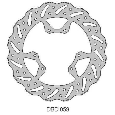 DELTA BRAKING brake disc front HONDA CRF 250 '15-21, CRF 450 '15-21, WAVE (260X101,2X4mm) (6X6,5mm) (NG1486)