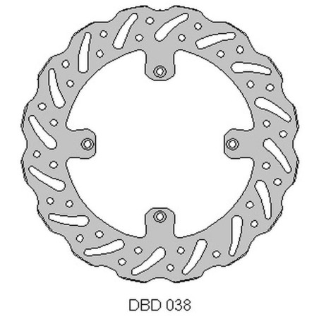 DELTA BRAKING stabdžių diskas priekis HUSQVARNA CR / WR 125 '00-13, TR / TC / WR 250 '00-13, TE / TC 450 / 510 / 610 '05-10, WAV
