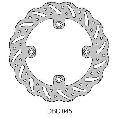 DELTA BRAKING stabdžių diskas galas BETA 250 RR '05-12, 525 RR '05-12, WAVE (260X120,3X4mm) (4X8,5mm) (NG1264)