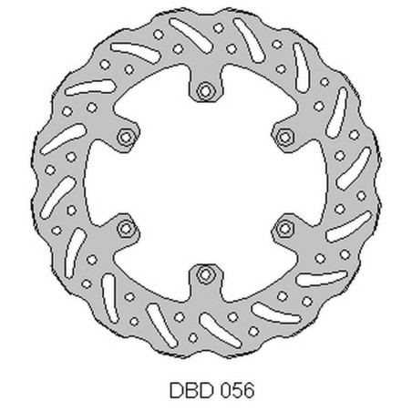 DELTA BRAKING stabdžių diskas galas BETA 2T / 4T '13-21, WAVE (220X108,2X4mm) (6X6,5mm) (NG1294)