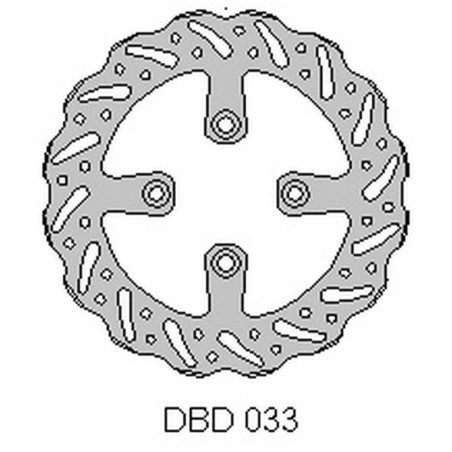 DELTA BRAKING stabdžių diskas galas GAS-GAS 65MC '21, KTM SX65 '04-21, WAVE (160X45X3mm) (4X6,5mm) (NG1026)