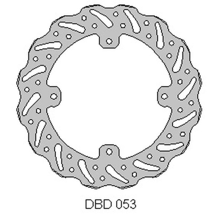 DELTA BRAKING brake disc rear HUSQVARNA TC 85 '14-20, KTM SX 85 '11-20, 250 / 350 FREERIDE '12-19, WAVE (210X110X3mm) (4X6