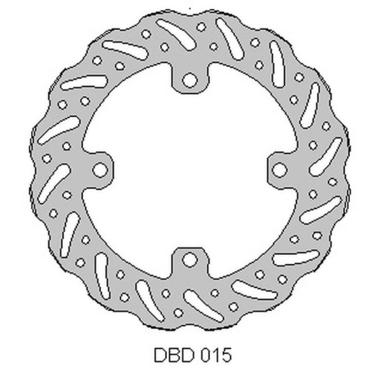 DELTA BRAKING brake disc rear KAWASAKI KX 125 '03-08, KX 250 '03-18, 21, KX 450 '06-18, 21, KLX 450 '07-21, KXE 450'10-20,