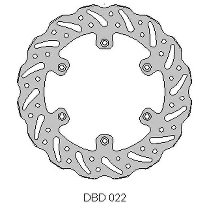 DELTA BRAKING brake disc rear SUZUKI RM 125 '88-10, RM 250 '88-10, DRZ 250 '01-07, YAMAHA YZ 125 '01-16, YZ / YZF / WR 250