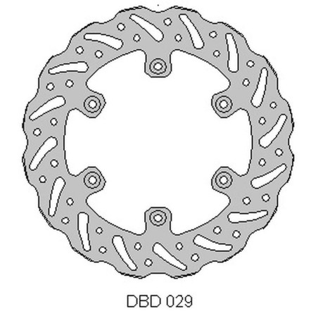 DELTA BRAKING brake disc rear YAMAHA YZ / WR 125 '98-01, YZ / WR 250 '98-'01, YZF / WRF 400 / 426 '99-01, WAVE (240X115X4m