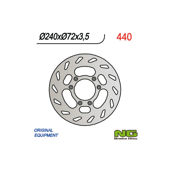 NG brake disc front BETA 50 (240x72x3.5)