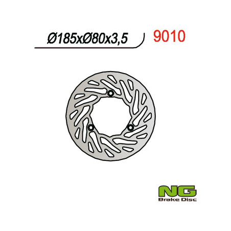 NG brake disc rear RIEJU 50 / 80 / 125 (185X80X3.5)