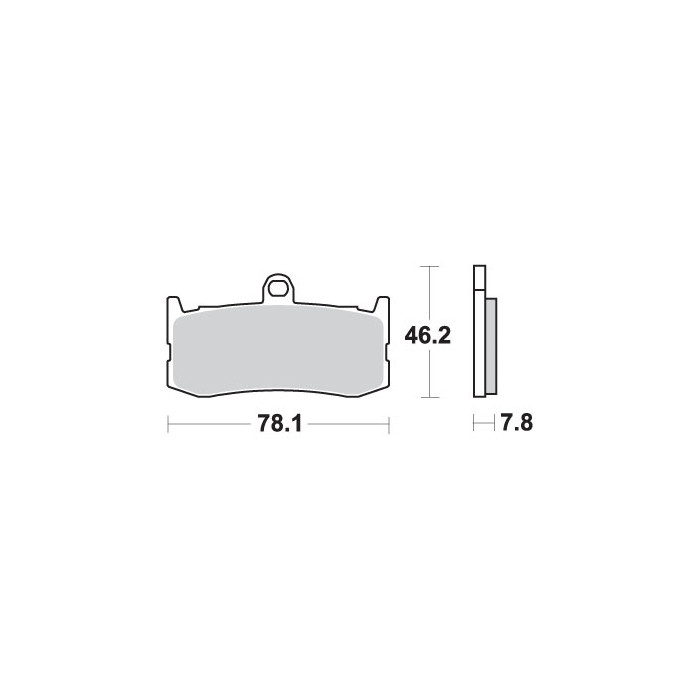 SBS brake pads KH491 RACING DUAL CARBON color black fits: TRIUMPH 675 DAYTONA TRIPLE front