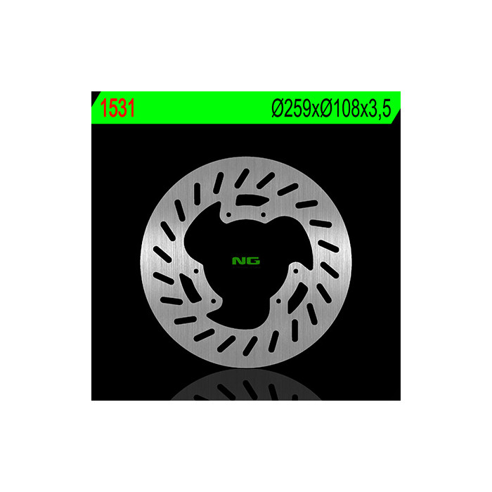 NG brake disc front YAMAHA DT 50LC / X / SM, XT 125 X 07-11 (259X108X3,5mm) (6X6,5mm)