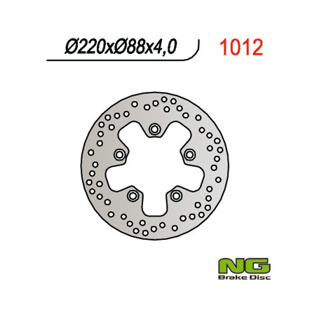NG brake disc rear KYMCO QUAD 250 / 300 (220x88x4)