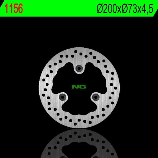 NG brake disc rear SYM GTS / JOYRIDE / SHARK 125 / 200 01-16 (22X73X4,5mm) (3X10,5mm)