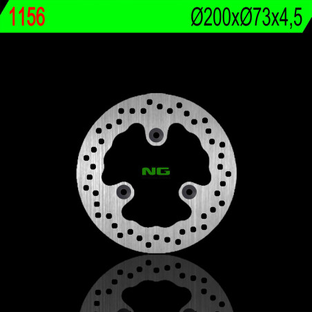 NG brake disc rear SYM GTS / JOYRIDE / SHARK 125 / 200 01-16 (22X73X4,5mm) (3X10,5mm)