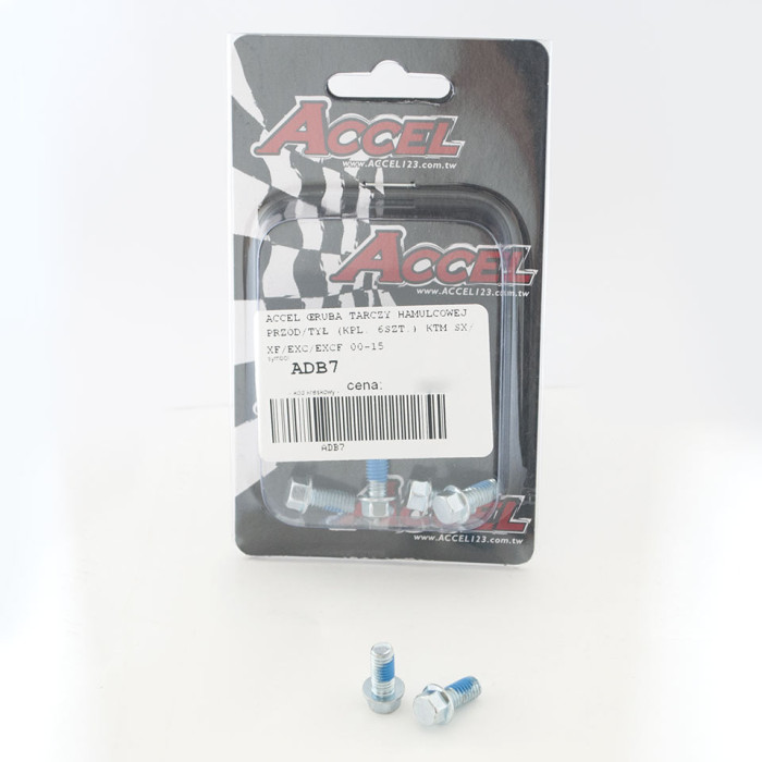ACCEL brake disc bolts front / rear (set of 6-M6) KTM SX / SXF / EXC / EXCF '00-'18