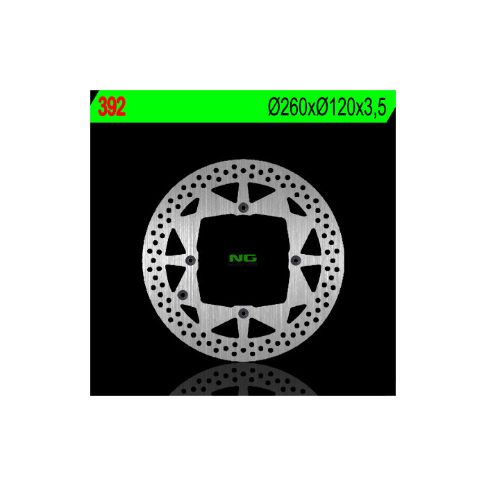 NG brake disc front BETA RR '05-'11, HUSQVARNA TE / TC / WR / CR (260X120X3,5) (4X6,5mm)