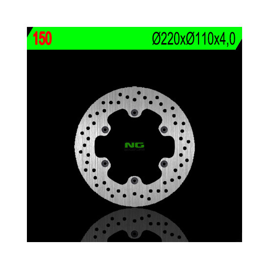 NG brake disc front KTM 50 EXC '90-'93, rear MZ 125RT '99-'02 (220X110X4) (6X6.5mm)