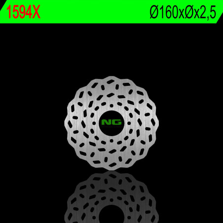 NG brake disc rear BETA EVO 125 / 200 / 250 / 300 09-18 (160X2,5mm) (4X6,0mm) WAVE