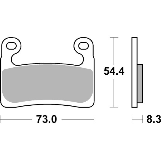 SBS brake pads KH724 STREET EVO SINTER gold color BMW S 1000RR, R 1250GS / GS ADVENTURE / RT / RT SPORT '19-