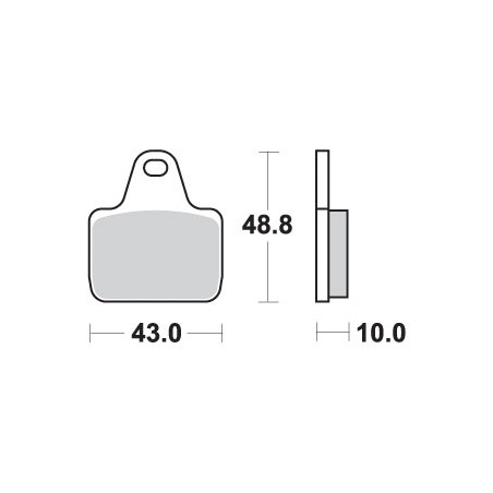 SBS brake pads KH435 / 4 RACING DUAL CARBON color black fits calipers U PVM, AP, BREMBO front