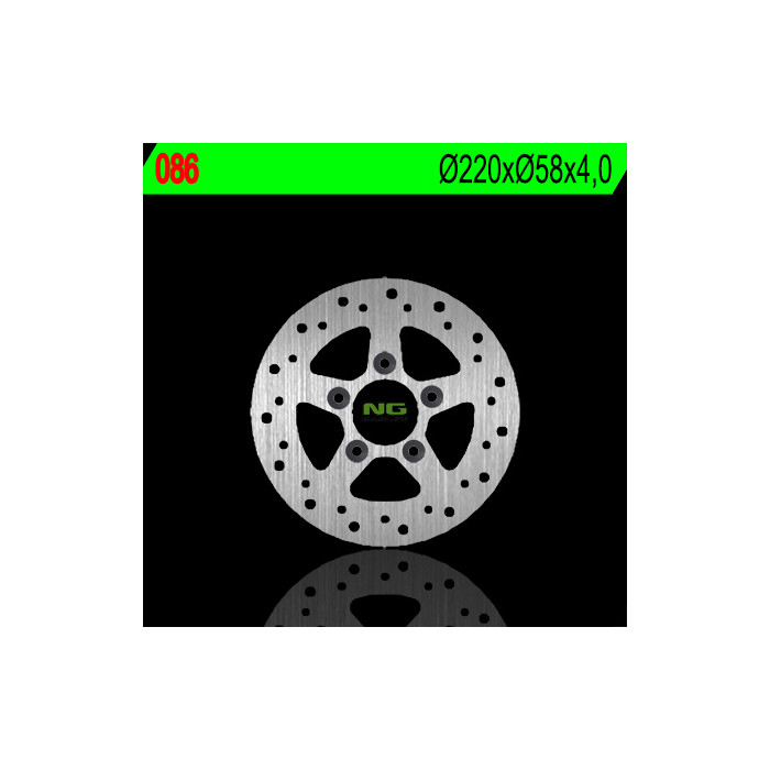 NG brake disc front KYMCO 50 / 125 / 150 / 250 (220X58X4) (5X10,5mm)