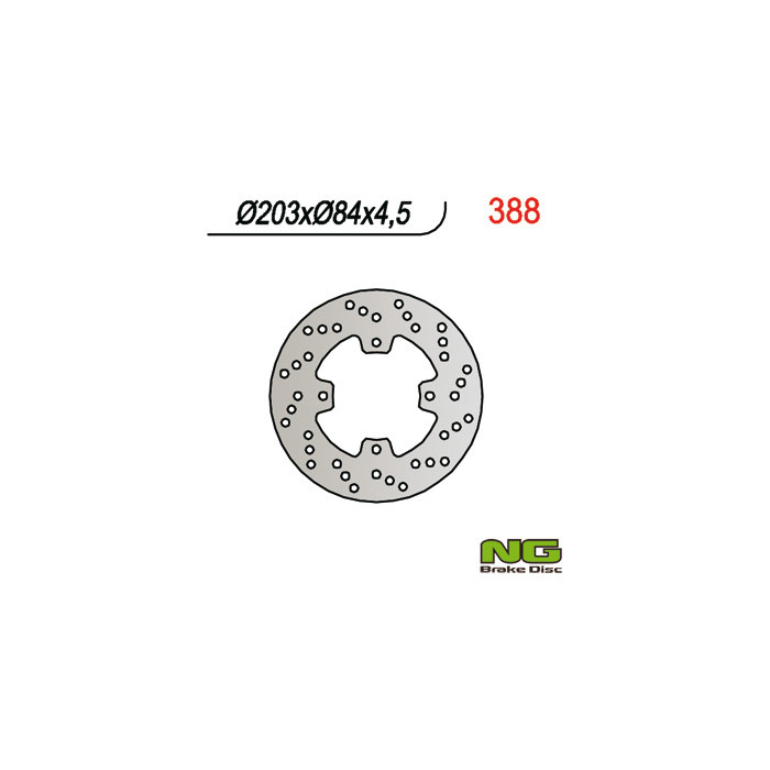 NG brake disc rear YAMAHA TZR 50 / MBK 50 (203x84x4.5)