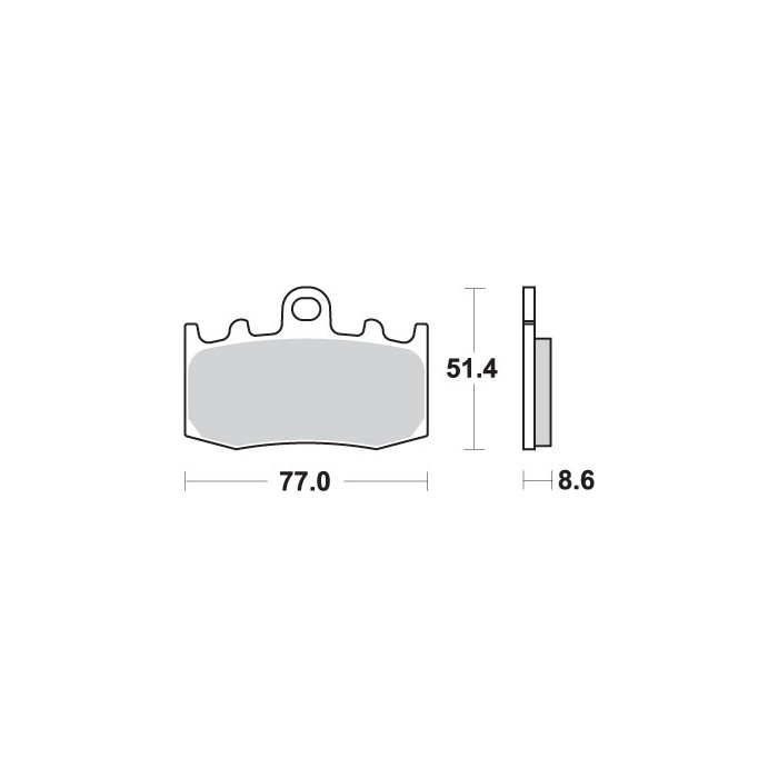 SBS brake pads KH335 EVO SINTER gold color fits: BMW R850 / 1100 / 1150 / 1200, K1200 / 1300 front