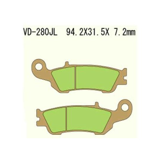 VESRAH brake pads KH450 Metalic sinter (gold color) YAMAHA YZF250 08-16 (MADE IN JAPAN)