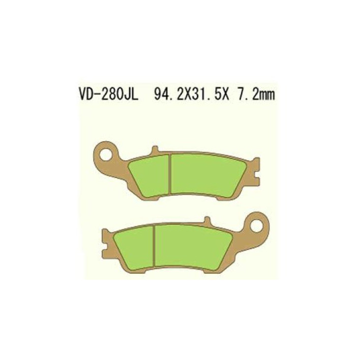 VESRAH brake pads KH450 Metalic sinter (gold color) YAMAHA YZF250 08-16 (MADE IN JAPAN)