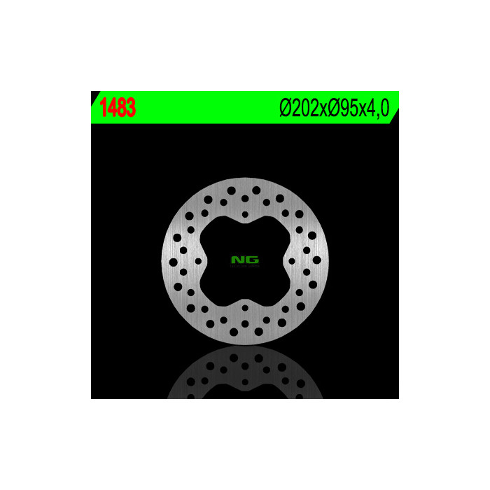 NG brake disc front / rear ARCTIC CAT 400 / 450 / 500 / 550 / 700 '12-'15 (202X95X4) (4X8.5mm)