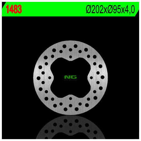 NG brake disc front / rear ARCTIC CAT 400 / 450 / 500 / 550 / 700 '12-'15 (202X95X4) (4X8.5mm)