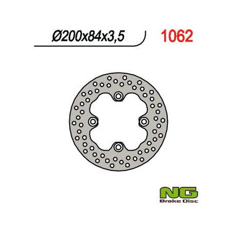 NG stabdžių diskas priekis KAWASAKI KVF 650 / 700 / 750 (200x84x3,5)(4X10,5mm)