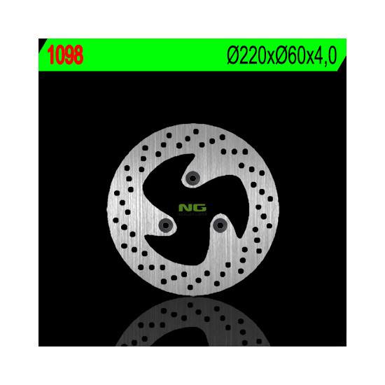 NG brake disc rear HONDA ATV TRX 300 EX '93-'12, X '09-'11 (220X60X4)