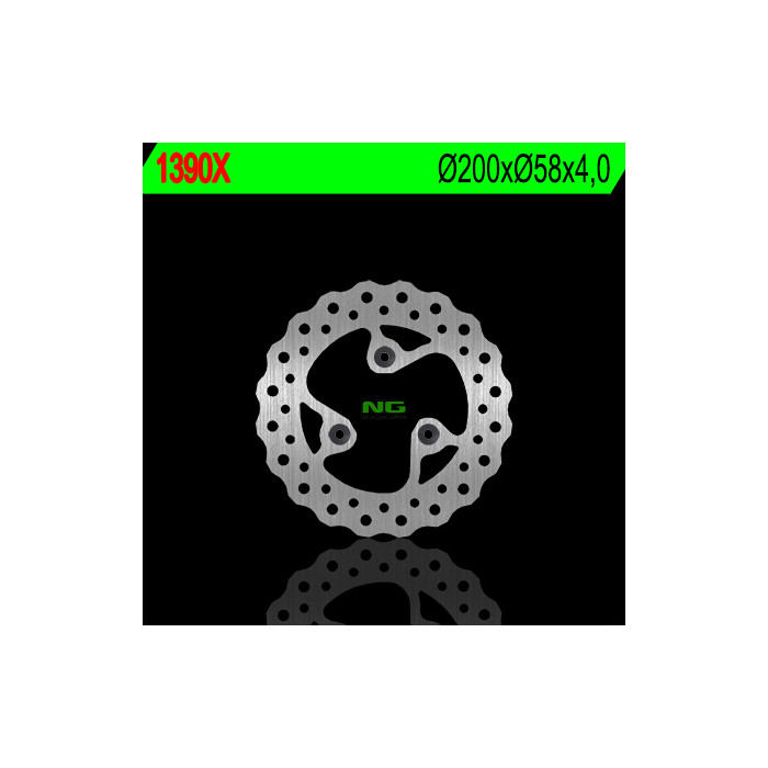 NG brake disc front KYMCO AGILLITY 50 / 125RS '09-'12 (200X58X4) (3X10,5mm) WAVE