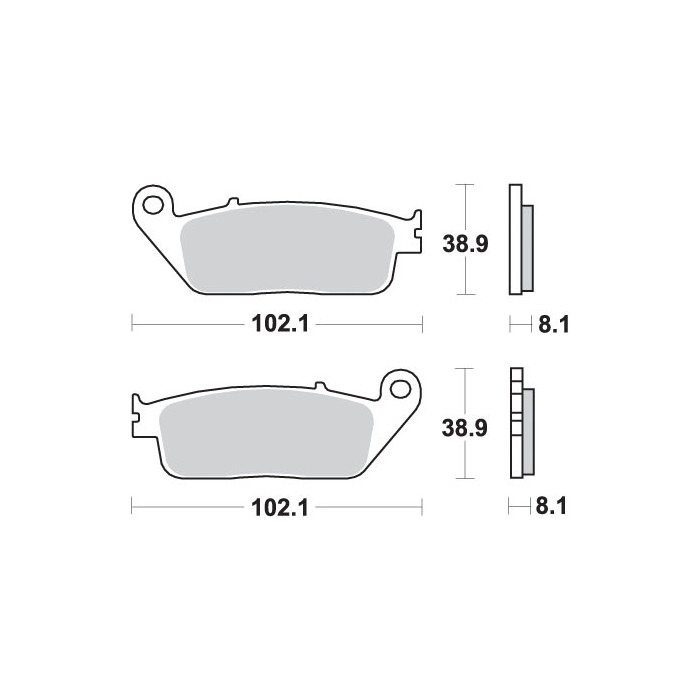 SBS brake pads KH142 / KH226 RACING DUAL CARBON
