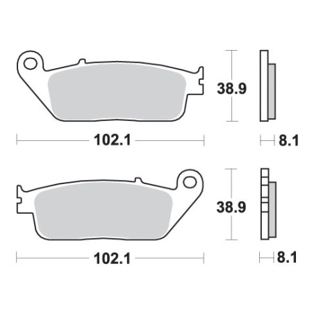 SBS brake pads KH142 / KH226 RACING DUAL CARBON