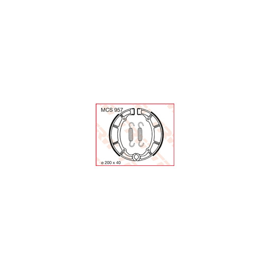 TRW LUCAS drum brake pads (200X40mm) (Y515)
