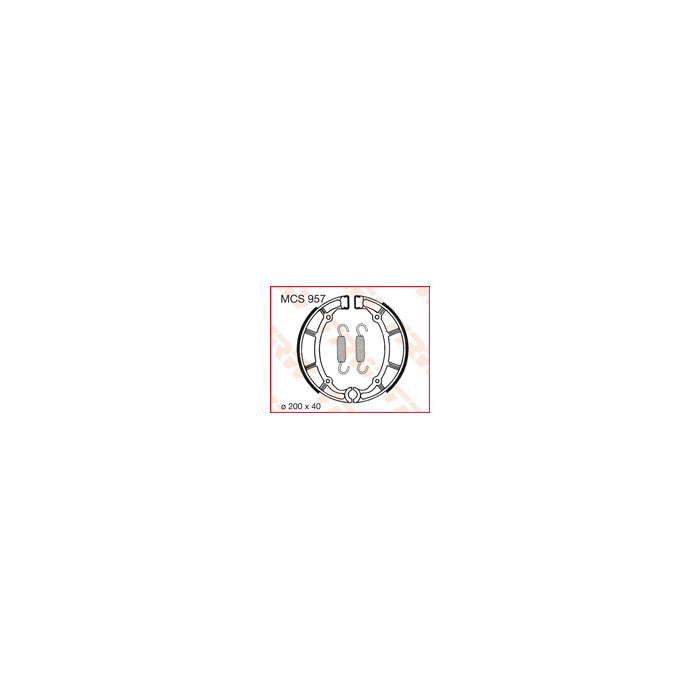 TRW LUCAS drum brake pads (200X40mm) (Y515)
