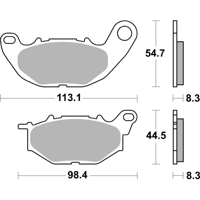 SBS brake pads KH663 fits: YAMAHA YZF-R25 '15-'17, YZF-R3 '15-'17, MT-03 '16-'17, MT-25 '17 front (REPLACES THE MIXTU