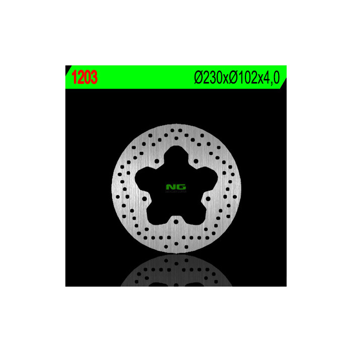 NG brake disc rear YAMAHA YZF 125R '08-'14, MT 125 '14 (230X102X4) (5X8,5mm)